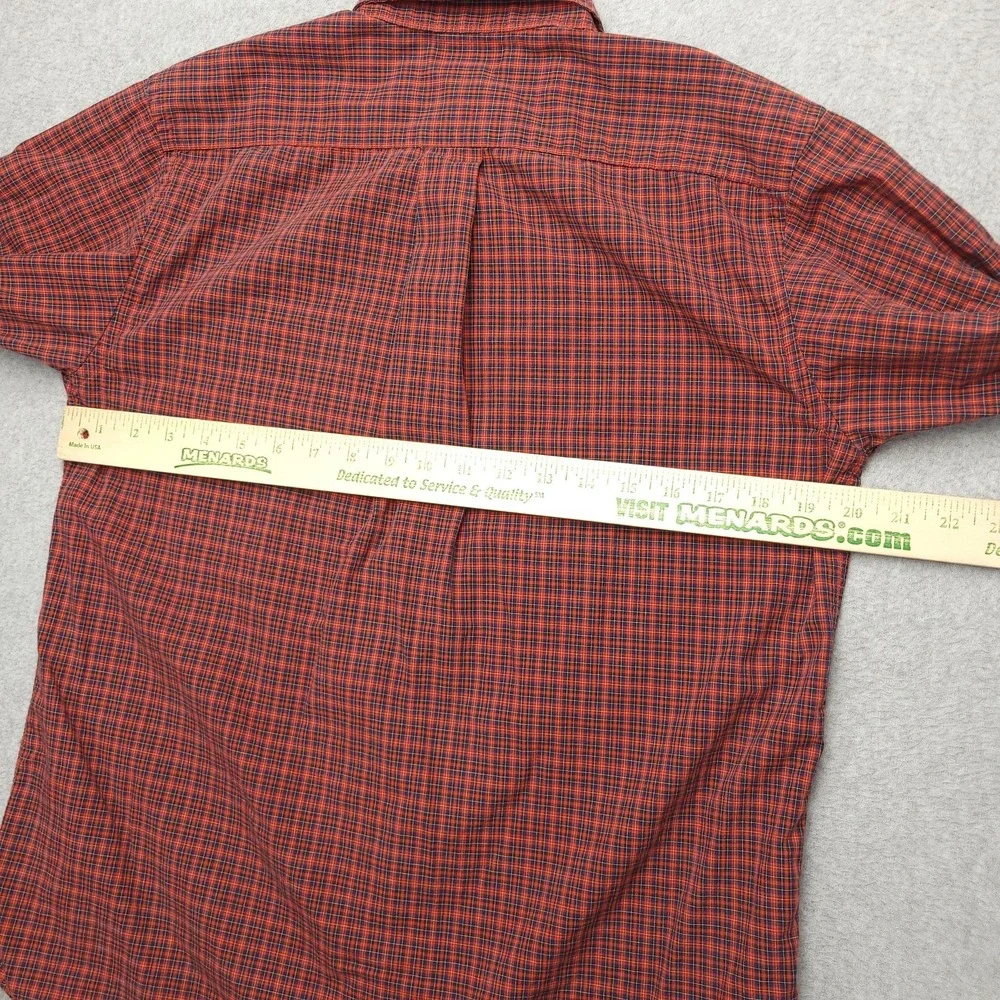 Ralph Lauren Shirt Boys XL 18-20 Red Plaid Long‎ Sleeve Button Down Pony Logo